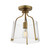 Maxim - 5681CLNAB - One Light Semi-Flush Mount - Bellmore - Natural Aged Brass