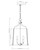 Bellmore Three Light Foyer Pendant (5683CLBK)