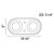 NYMARK NYMARK,2LT LED SURFACE MNT,WHT (33617-015)
