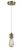 Innovations - 100AB-10W-5AB - One Light Mini Pendant - Gatsby - Antique Brass