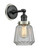 Innovations - 203BK-BPSN-HRSN-G142 - One Light Wall Sconce - Franklin Restoration - Matte Black