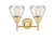 LED Bath Vanity (447-2W-SB-G172-LED)