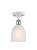 Innovations - 516-1C-WPC-G441-LED - LED Semi-Flush Mount - Ballston - White Polished Chrome