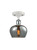 Innovations - 516-1C-WPC-G93 - One Light Semi-Flush Mount - Ballston - White Polished Chrome