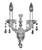 Allegri - 023422-010-FR001 - Two Light Wall Bracket - Brahms - Chrome