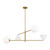 Cosmo Four Light Chandelier (AEC1094MWTBBS)