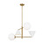 Cosmo Four Light Chandelier (AEC1114MWTBBS)
