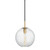 Hudson Valley - 2010-AGB-CL - One Light Pendant - Rousseau - Aged Brass