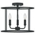 Quoizel - ABR1714MBK - Three Light Semi Flush Mount - Abner - Matte Black