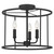 Abner Three Light Semi Flush Mount (ABR1714MBK)