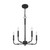Abner Five Light Chandelier (ABR5018MBK)