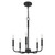 Abner Five Light Chandelier (ABR5018MBK)