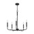 Abner Five Light Chandelier (ABR5024MBK)