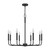 Abner Eight Light Chandelier (ABR5028MBK)
