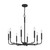 Abner Eight Light Chandelier (ABR5028MBK)
