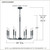Abner Eight Light Chandelier (ABR5028MBK)