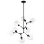 George Kovacs - P1365-66A - Eight Light Pendant - Nexpo - Coal Black