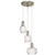 Kichler - 43952NI - Three Light Pendant - Riviera - Brushed Nickel
