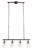 Kalco - 6315AC - Four Light Island Pendant - Brierfield - Antique Copper