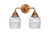 Innovations - 288-2W-AC-G302 - Two Light Bath Vanity - Nouveau 2 - Antique Copper