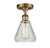 Innovations - 516-1C-BB-G275-LED - LED Semi-Flush Mount - Ballston - Brushed Brass