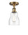 Innovations - 516-1C-BB-G394-LED - LED Semi-Flush Mount - Ballston - Brushed Brass