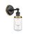 Innovations - 203BK-BPBB-HRBB-G312 - One Light Wall Sconce - Franklin Restoration - Matte Black