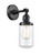 Innovations - 203SW-BK-G312 - One Light Wall Sconce - Franklin Restoration - Matte Black