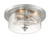 Nuvo Lighting - 60-7191 - Three Light Flush Mount - Bransel - Brushed Nickel
