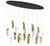 Lib & Co. - 12220-024-02 - LED Chandelier - Sorrento - Black