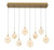 Lib & Co. - 12376-030 - LED Chandelier - Corfu - Painted antique brass