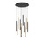 Lib & Co. - 10143-023 - LED Chandelier - Amalfi - Matte Black and Plated Brushed Gold