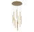 Lib & Co. - 10143-07 - LED Chandelier - Amalfi - Plated Brushed Gold