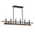 Savoy House - L1-2933-6-170 - Six Light Linear Chandelier - Icarus - Burnished Brass W/ Walnut