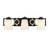 Savoy House - L8-4450-3-143 - Three Light Bathroom Vanity - Russo - Matte Black w/ Warm Brass