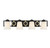 Savoy House - L8-4450-4-143 - Four Light Bathroom Vanity - Russo - Matte Black w/ Warm Brass