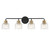 Savoy House - L8-5900-4-143 - Four Light Bathroom Vanity - Flagler - Matte Black w/ Warm Brass