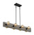 Nuvo Lighting - 60-7233 - Eight Light Island Pendant - Stella - Driftwood / Black Accents