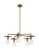 Nuvo Lighting - 60-7245 - Five Light Chandelier - Bizet - Vintage Brass