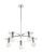 Nuvo Lighting - 60-7255 - Five Light Chandelier - Bizet - Polished Nickel