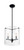 Nuvo Lighting - 60-7287 - Three Light Pendant - Bransel - Matte Black