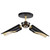 Marc Three Light Semi Flush Mount (60-7297)