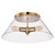 Nuvo Lighting - 60-7422 - Three Light Flush Mount - Dover - Vintage Brass