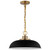 Nuvo Lighting - 60-7481 - One Light Pendant - Colony - Matte Black / Burnished Brass