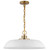 Nuvo Lighting - 60-7483 - One Light Pendant - Colony - Matte White / Burnished Brass