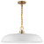 Nuvo Lighting - 60-7486 - One Light Pendant - Colony - Matte White / Burnished Brass