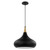 Nuvo Lighting - 60-7513 - One Light Pendant - Phoenix - Matte Black / Polished Nickel