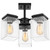 Crossroads Three Light Semi Flush Mount (60-7658)