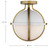 Lincoln One Light Semi Flush Mount (60-7663)