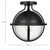 Lincoln One Light Semi Flush Mount (60-7673)